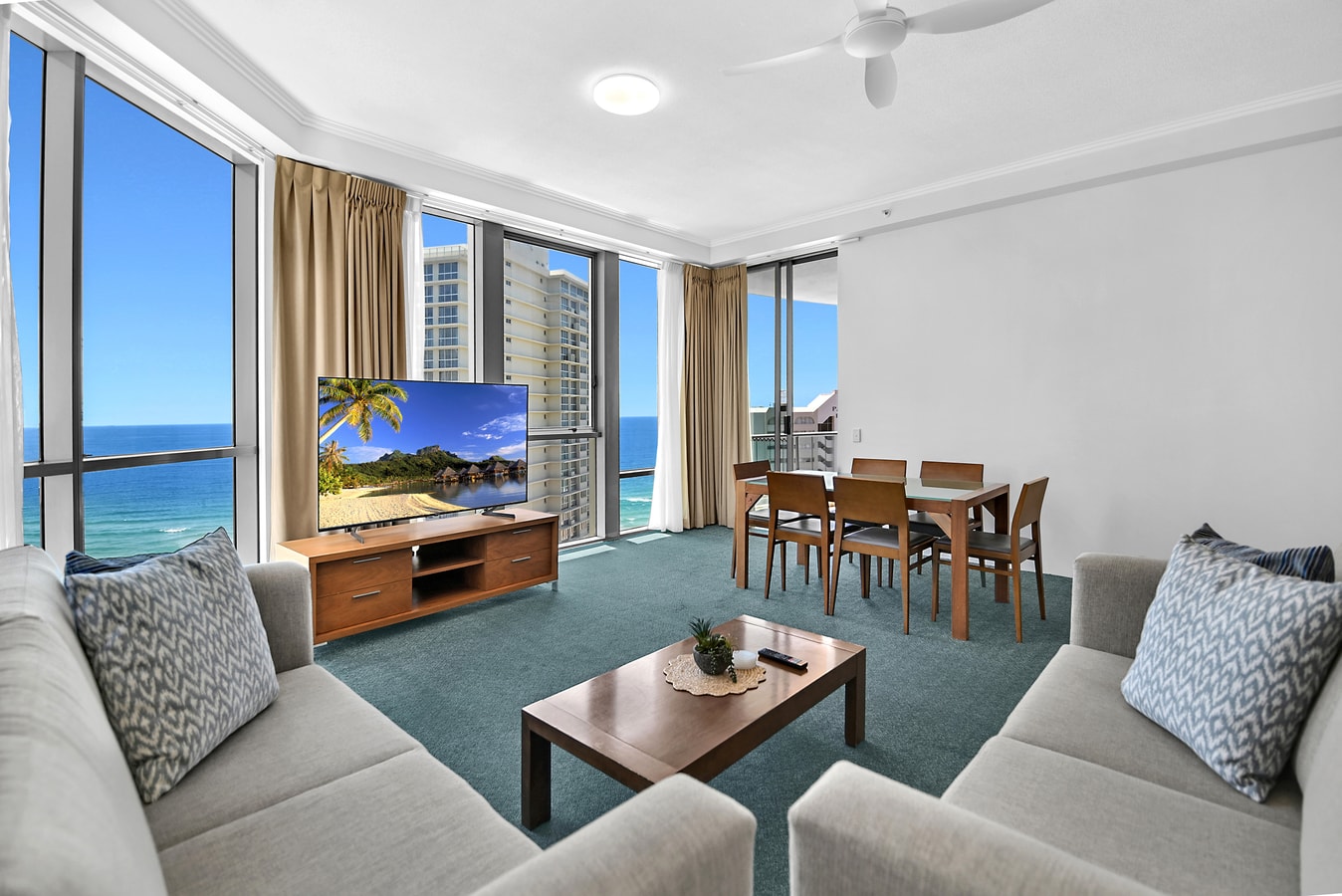 Two Bedroom Partial Ocean View Apt with Parking 1 Serain Residences