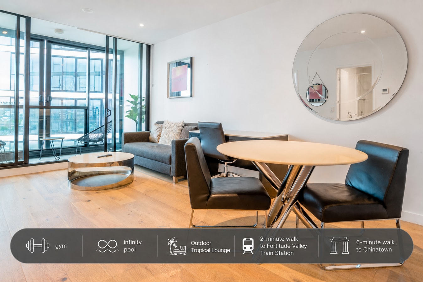 Modern & Relaxing 1BR Apartment w/ Infinity Pool Serain Residences