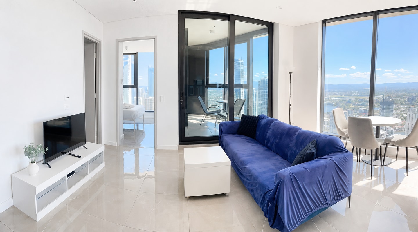Level 40 Beachside Modern 1BR @ The Ocean Building 14 Serain Residences