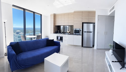Level 40 Beachside Modern 1BR @ The Ocean Building 7 Serain Residences