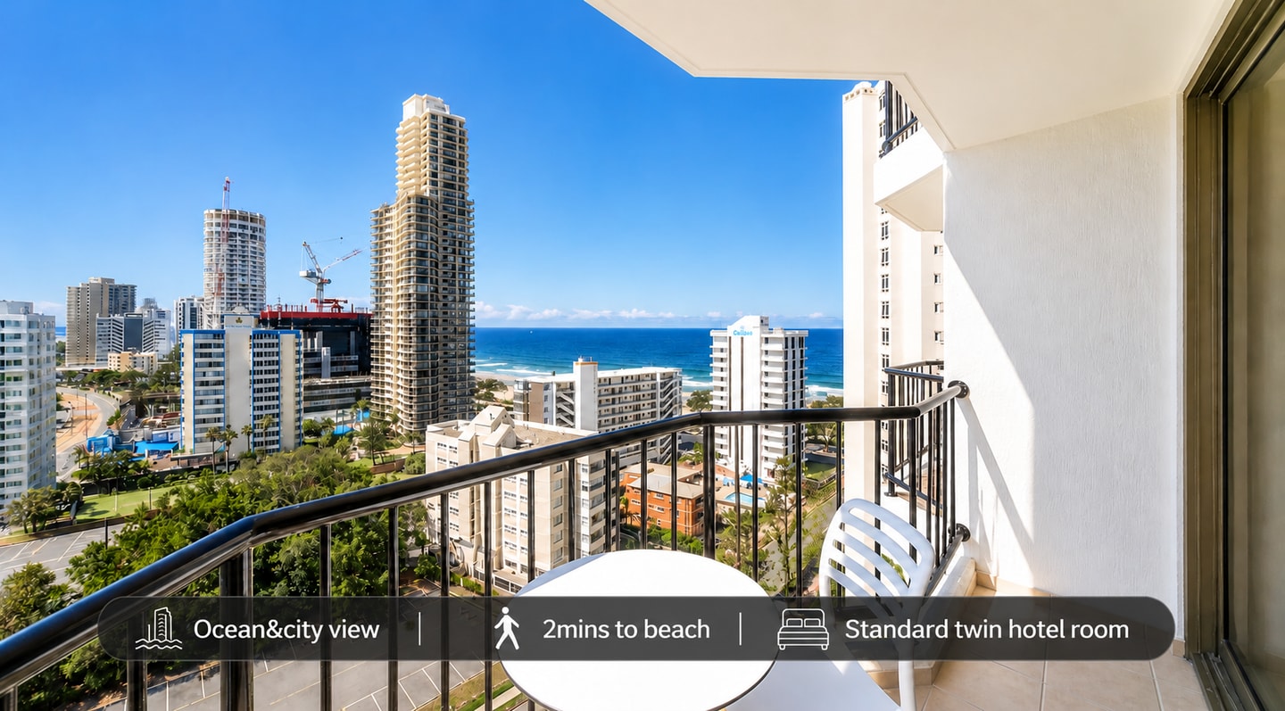 SeaView Hotel Room | Level 12 Walk to Beach&Tram Serain Residences