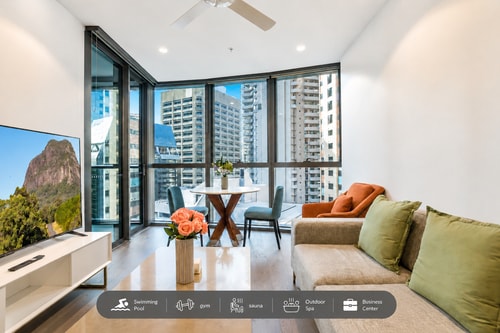 Resort-Style CBD 1-Bedroom Stay Walk to Everything 0 Serain Residences