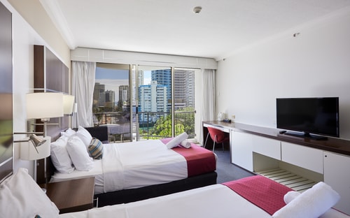 Comfort Two double-bed hotel room On View Avenue 1 Serain Residences