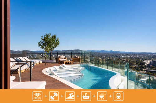 Sunny One Bedroom Apartment with Rooftop Pool 0 Serain Residences