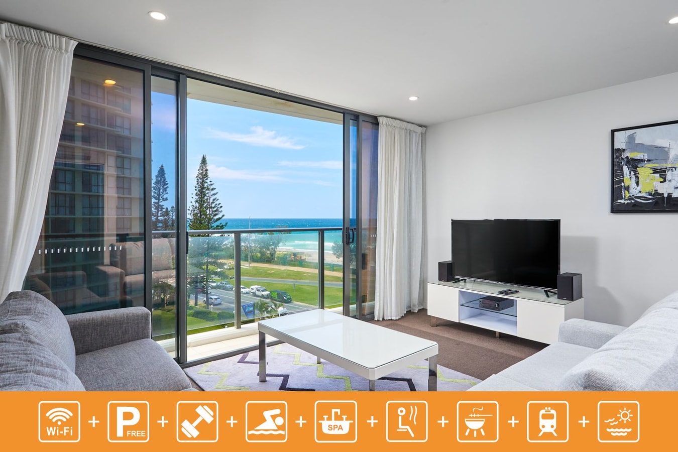 Stunning Ocean and Beach View 1 Bedroom Apartment Serain Residences