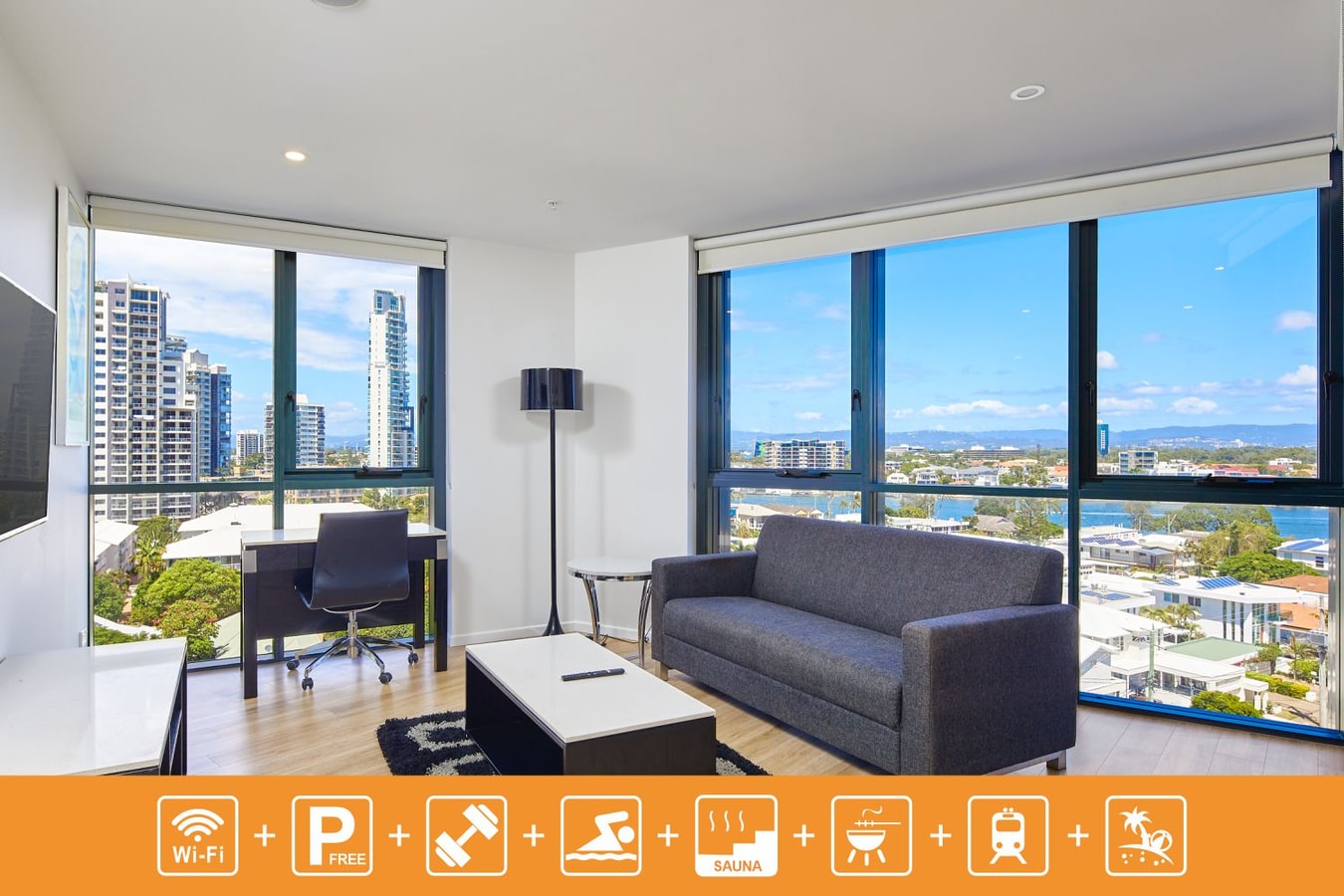 Cozy and Sunshine One Apartment with Splendid View Serain Residences