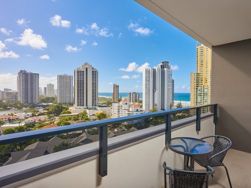 Partially Oceanview 2 bedroom apartment in Surfers 1 Serain Residences