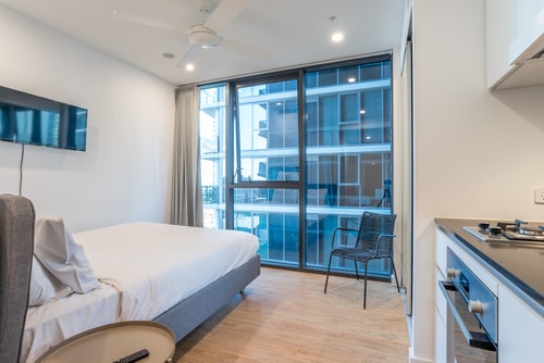 Cozy 1bed Studio in South Brisbane Next to Station 2 Serain Residences