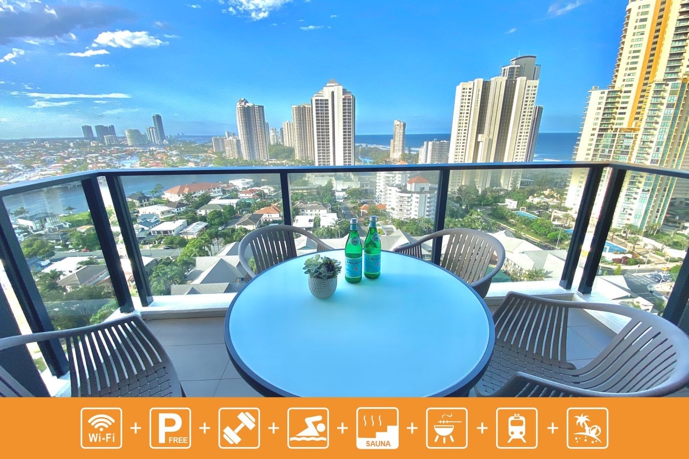 19th Floor Open view 2 Bedroom Apartment In Center Serain Residences