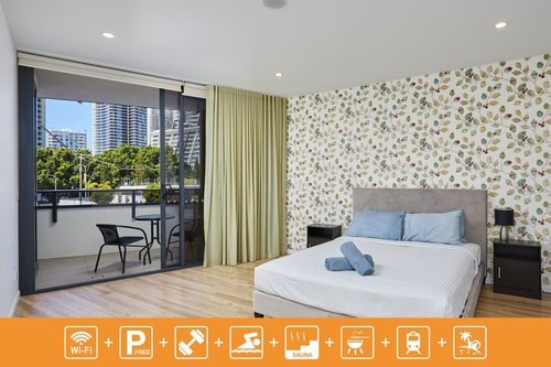 Cozy 2 Bedroom Apartment+study located in Surfers 0 Serain Residences