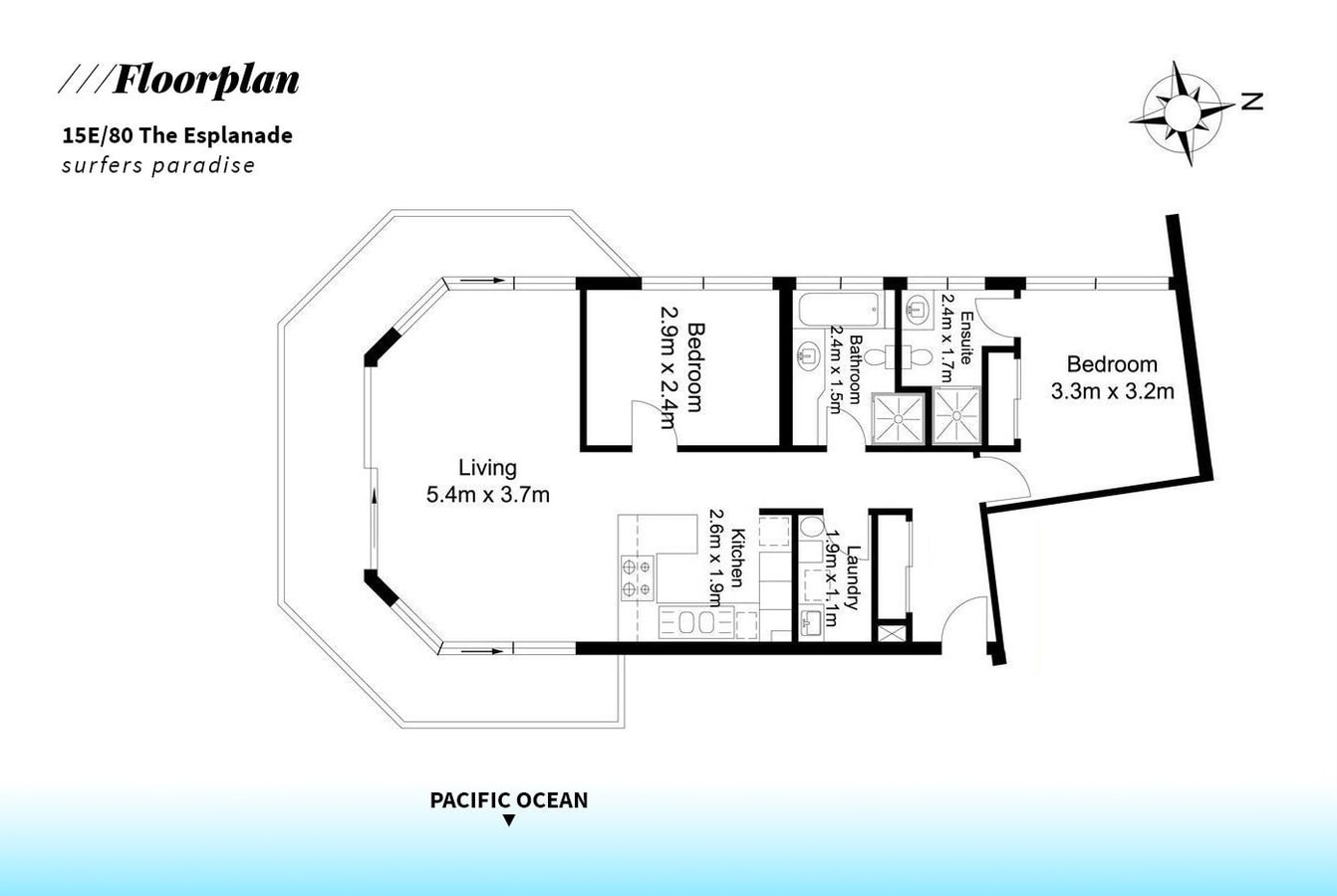 Tw0 bedroom Sea view&beach side Apartment Surfers 9 Serain Residences