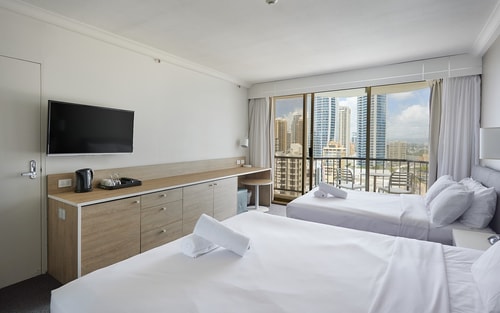 Comfy 2 double bed studio at Great Location 3 Serain Residences