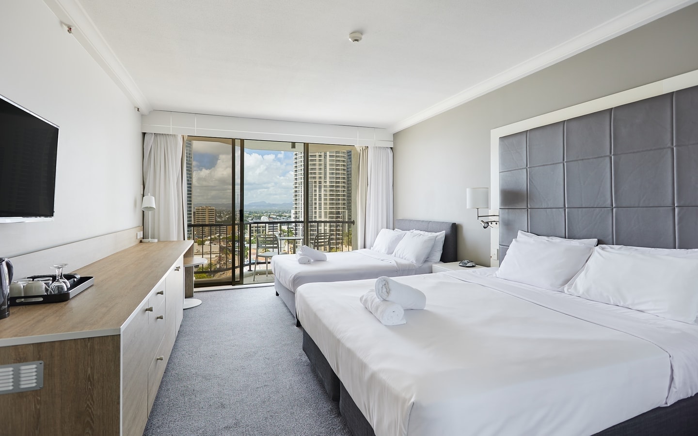 Comfy 2 double bed studio at Great Location 2 Serain Residences