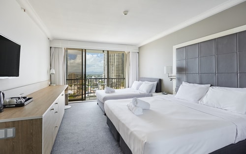 Comfy 2 double bed studio at Great Location 2 Serain Residences