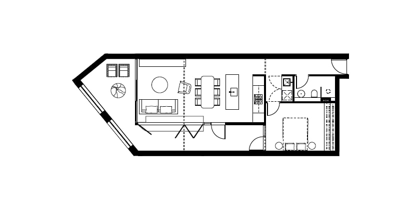 The Stanley Loft apartment in Sydney CBD Hyde Park 25 Serain Residences