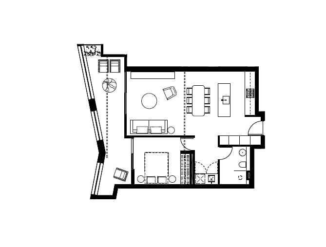 The Stanley Loft apartment in Sydney CBD Hyde Park 16 Serain Residences