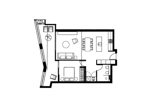 The Stanley Loft apartment in Sydney CBD Hyde Park 16 Serain Residences
