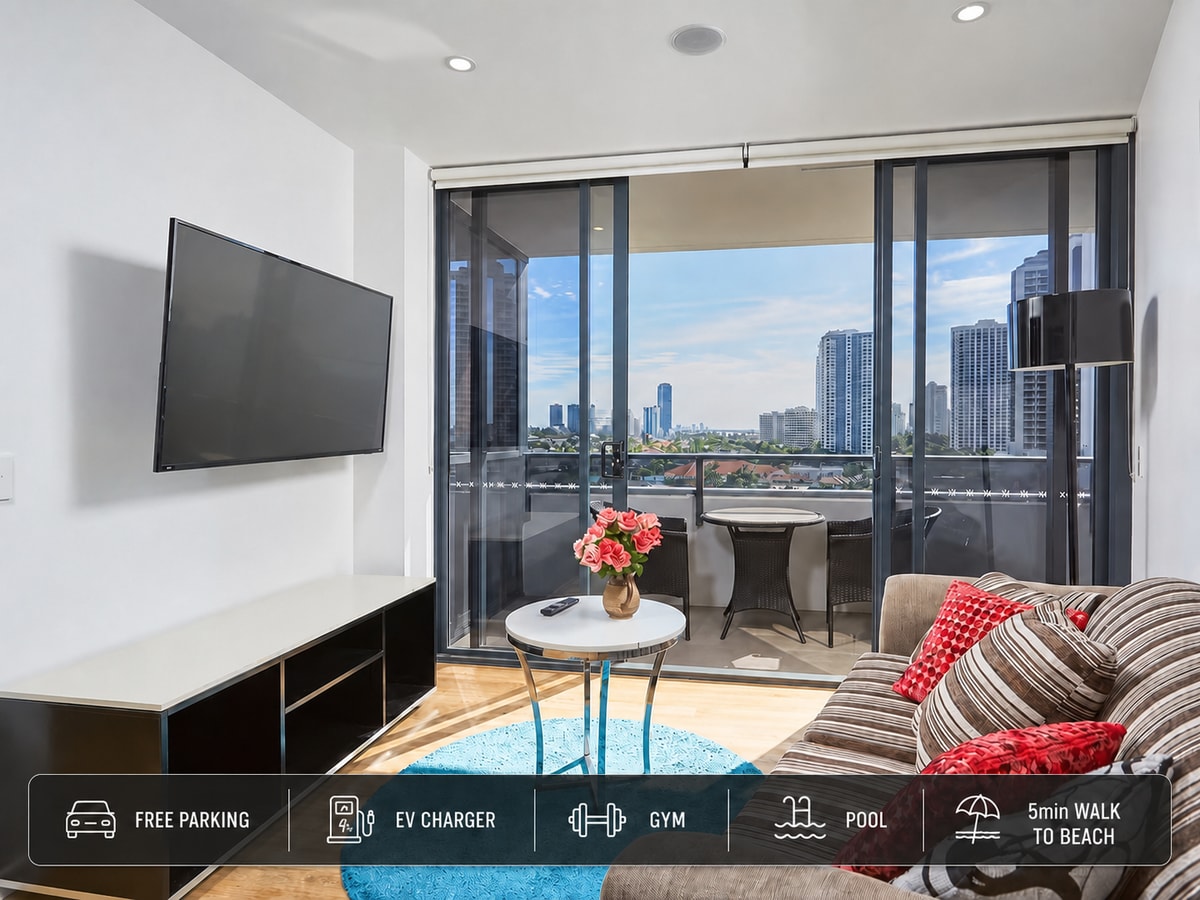 Comfort Central Gold Coast 2 Bedroom Apartment Serain Residences