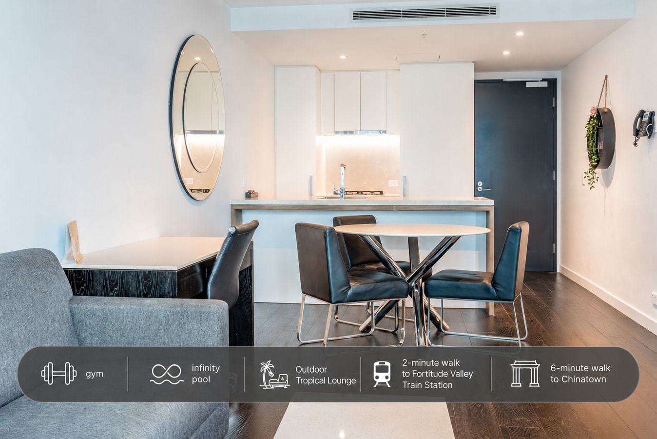1BR Apt | Walk to Dining & Station + Pool Serain Residences