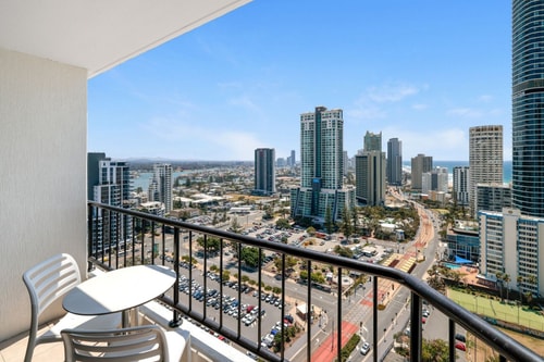 Cozy Ocean View Twin Studio Surfers Paradise 6 Serain Residences