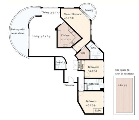 Breathtaking Ocean View 3Bedroom Apt with Parking 8 Serain Residences