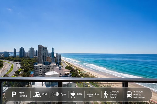 Level 22 1BR | Ocean View Apartment | 50m to Beach 0 Serain Residences