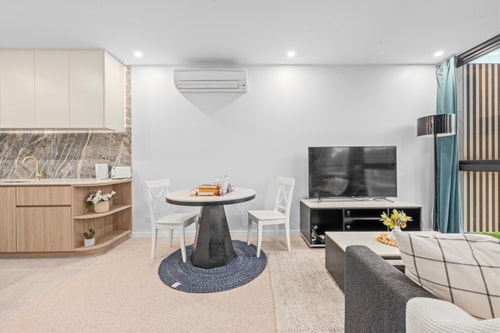 Cozy 1BR Apartment | Walk to Tram | Parking 2 Serain Residences