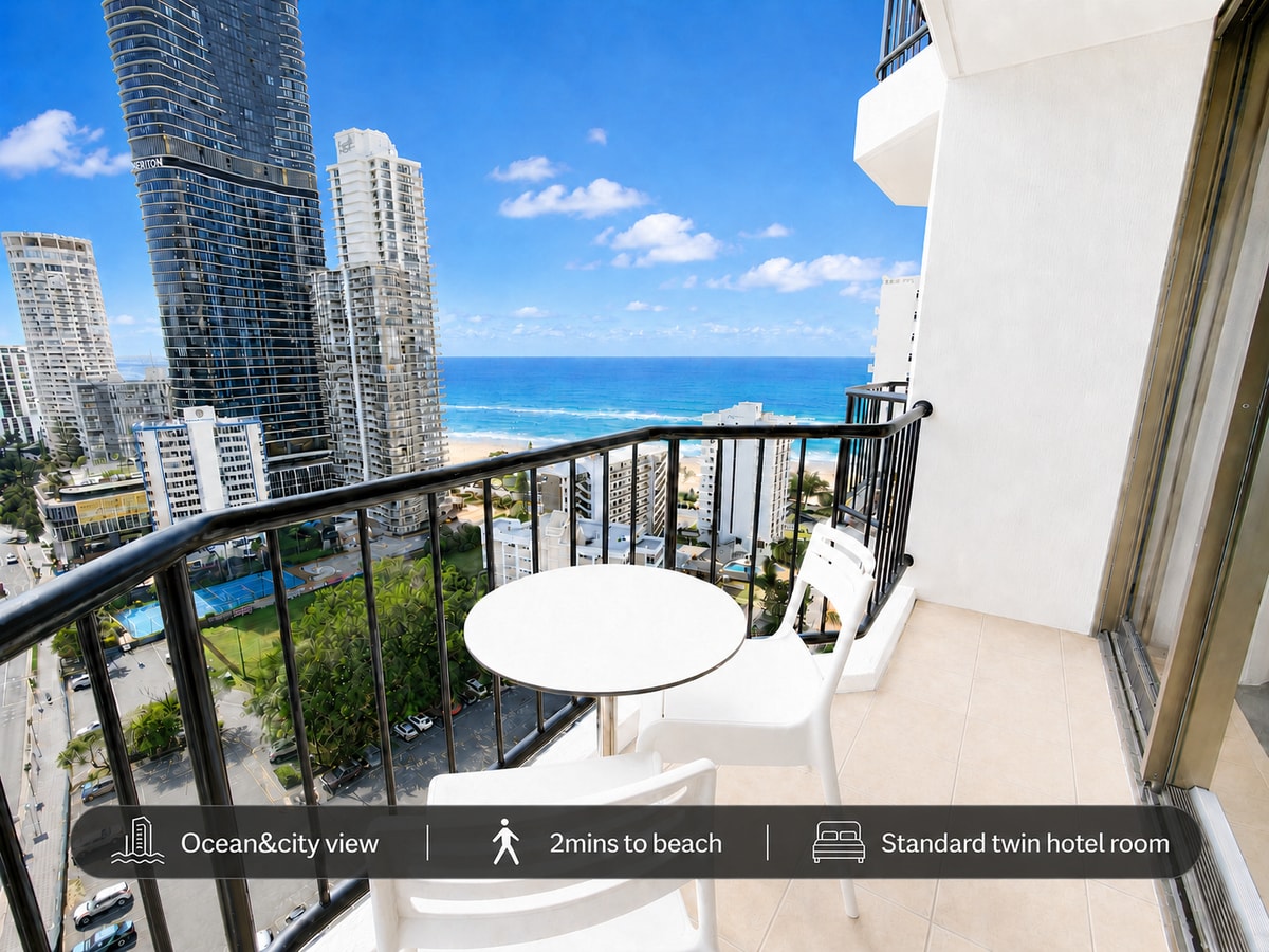 Sea View Hotel Room | Walk to Beach & Tram | Max 4 Serain Residences