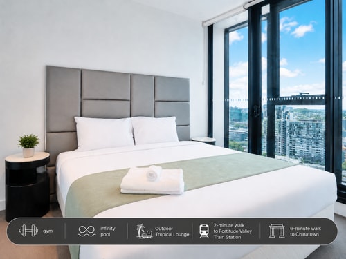 1BR Apt | Walk to Dining & Station + Pool 0 Serain Residences