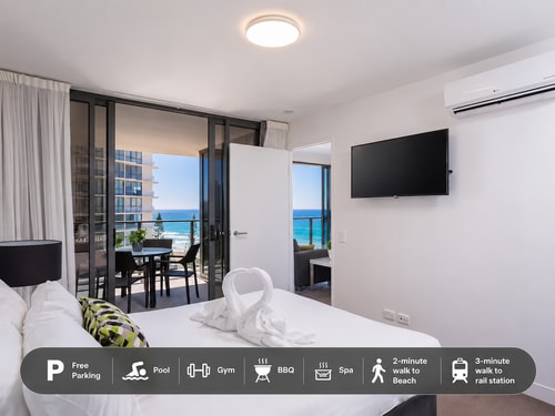 1BR for 4 | Stunning Ocean View | Walk to Beach 0 Serain Residences