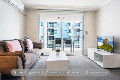 Prime Loc River Glimpse 2BR Walk to CBD w/Parking 0 Serain Residences