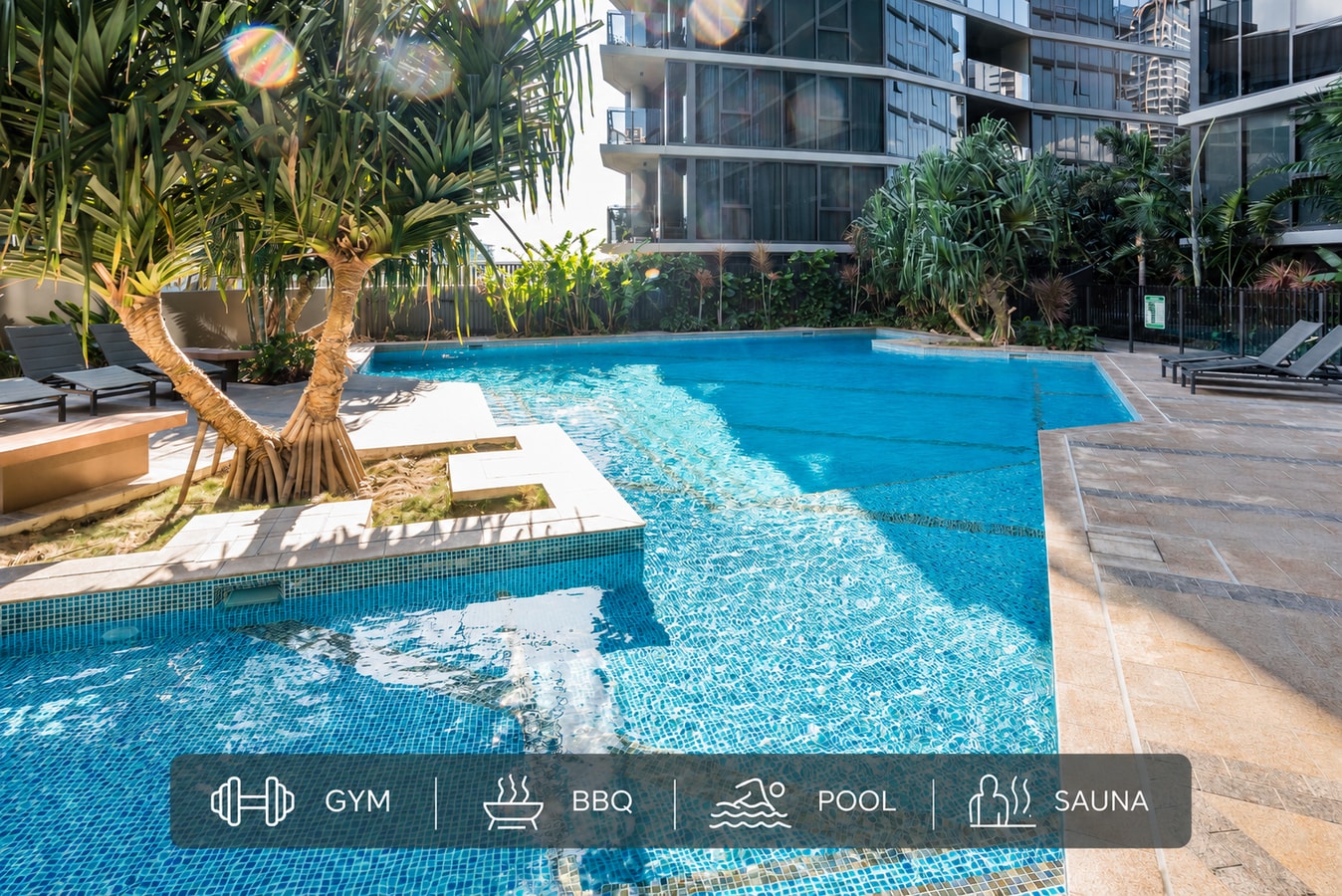 Inner city free parking in building&Prem Netflix Serain Residences