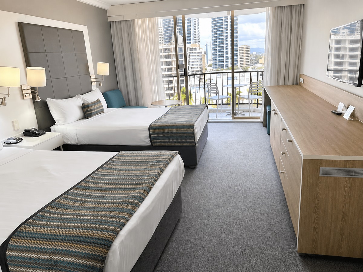 Comfy 2Double-bed Suite in Central Surfers | Max 4 9 Serain Residences