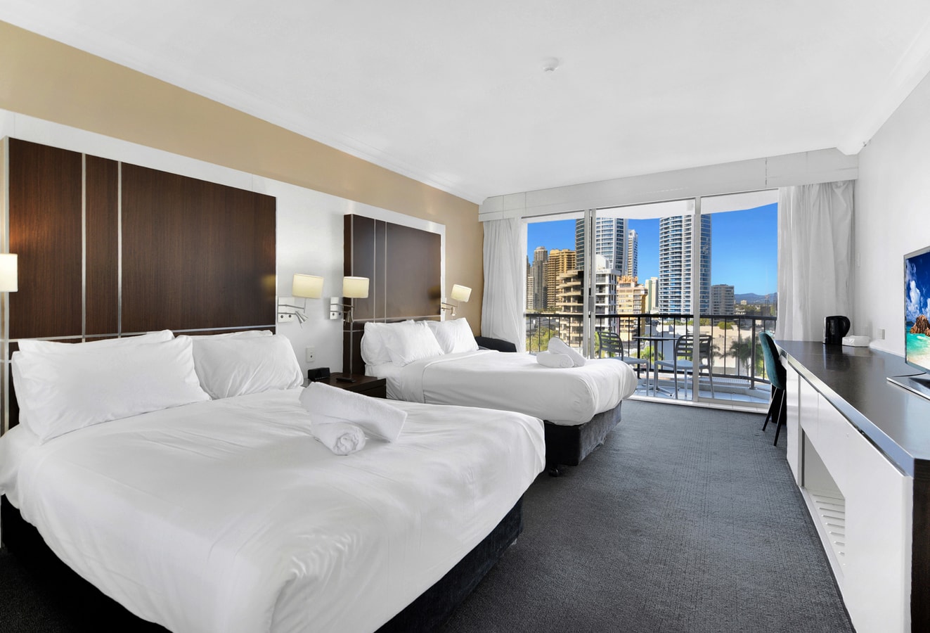 Cozy 2 Double-bed Hotel Room | Max 4 guests 1 Serain Residences