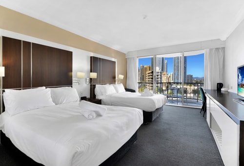 Cozy 2 Double-bed Hotel Room | Max 4 guests 1 Serain Residences