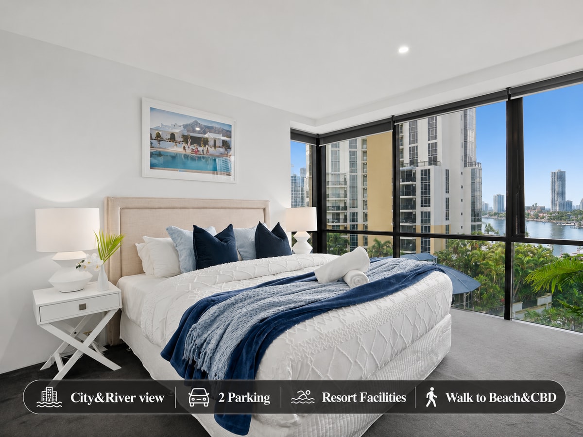 Modern 2BR Oasis with Pools, Gym & Secure Parking Serain Residences