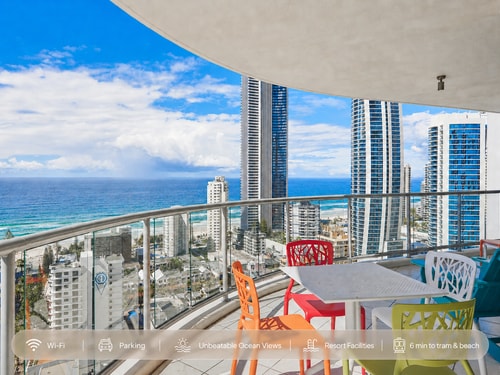 Ocean View 3BR Walk to Cavill Ave & the Beach 0 Serain Residences