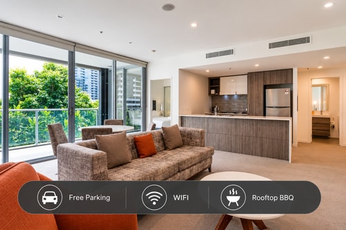 Modern 2Bedroom Apartment+Parking Southbrisbane 30 Serain Residences