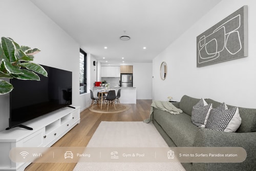 Prime Loc! 1BR Apt with Parking Heart of Surfers 0 Serain Residences