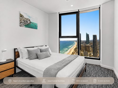 Level 42 Beachside 1BR Apartment with Ocean Views 0 Serain Residences