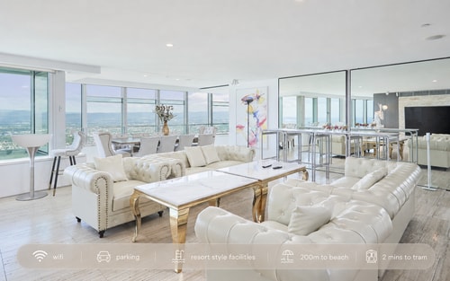 Spectacular OceanView Sub-Penthouse CentralSurfers 38 Serain Residences
