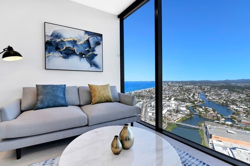 Stunning Water View 1BR  | Steps to Casino & Tram 9 Serain Residences