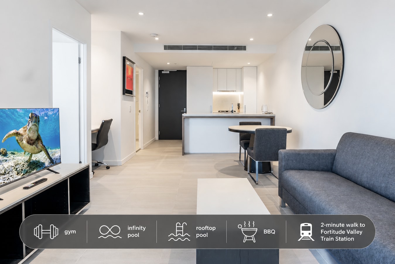 Sunny One Bedroom Apartment with Rooftop Pool Serain Residences