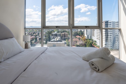 Comfy 1BDR Apt 3 minutes to Train Station Burwood 6 Serain Residences