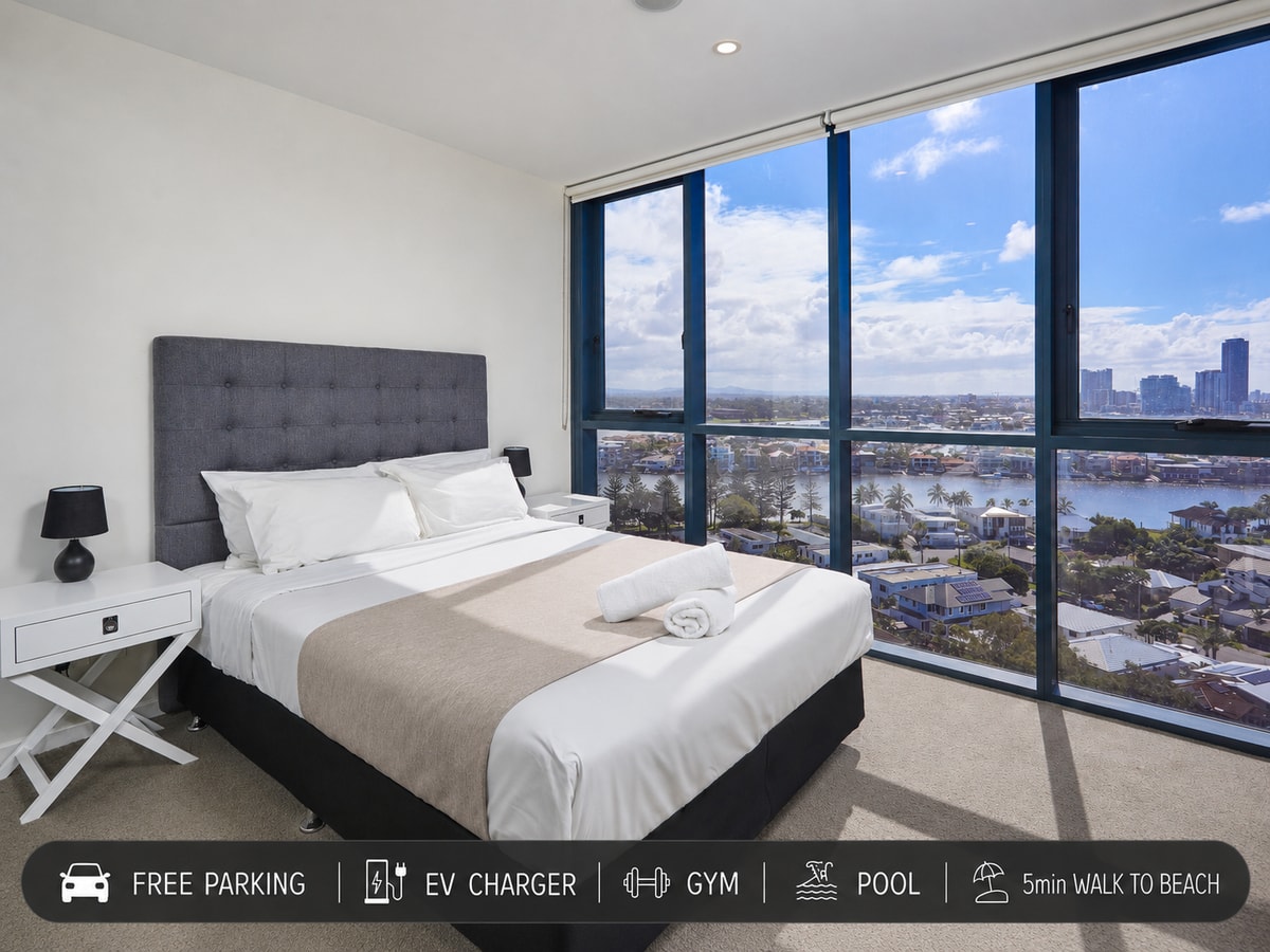 Partially Oceanview 2 bedroom apartment in Surfers Serain Residences