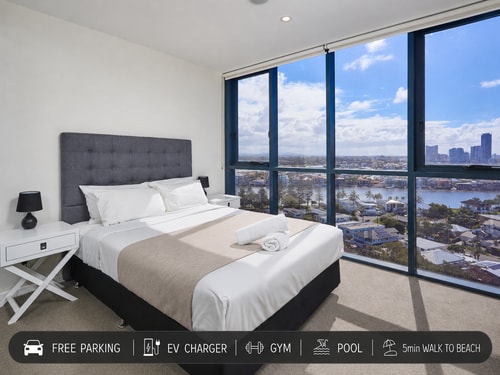 Partially Oceanview 2 bedroom apartment in Surfers 0 Serain Residences