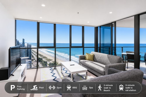 Level 25 1BR for 4 | Unbeatable Ocean Views 0 Serain Residences