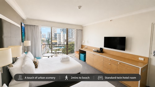 Central Located 2 Double-bed Hotel Room in Surfers 0 Serain Residences