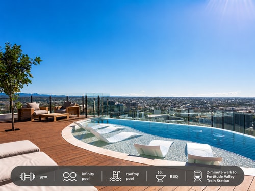 Lvl27 Rooftop pool 1BR Apartment + Walk to Station 0 Serain Residences