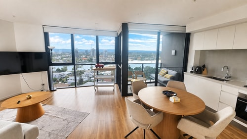 Water View Spacious 1 BR Apartment Close to Beach 1 Serain Residences